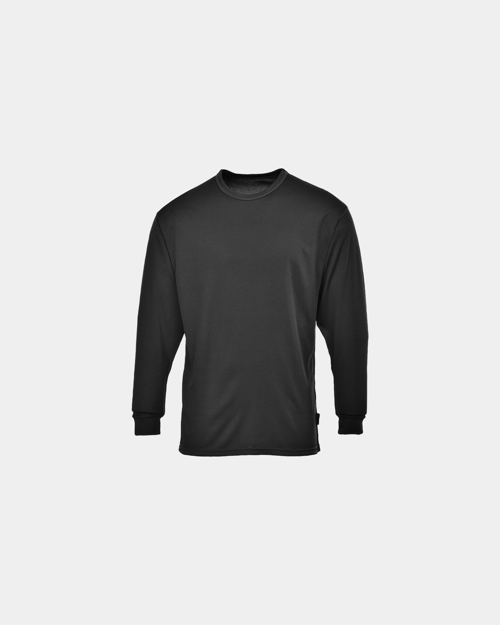 T-Shirt ML thermisch baselayer zum Personalisieren - Schwarz-Himmelblau